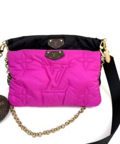 Louis Vuitton Maxi Multi Pochette Econyl Shoulder Bag Fuchsia Pochette Crossbody 28
