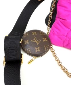 Louis Vuitton Maxi Multi Pochette Econyl Shoulder Bag Fuchsia Pochette Crossbody 24