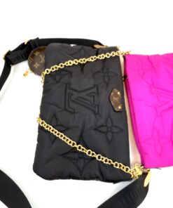 Louis Vuitton Maxi Multi Pochette Econyl Shoulder Bag Fuchsia Pochette Crossbody 7