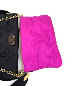 Louis Vuitton Maxi Multi Pochette Econyl Shoulder Bag Fuchsia Pochette Crossbody 23