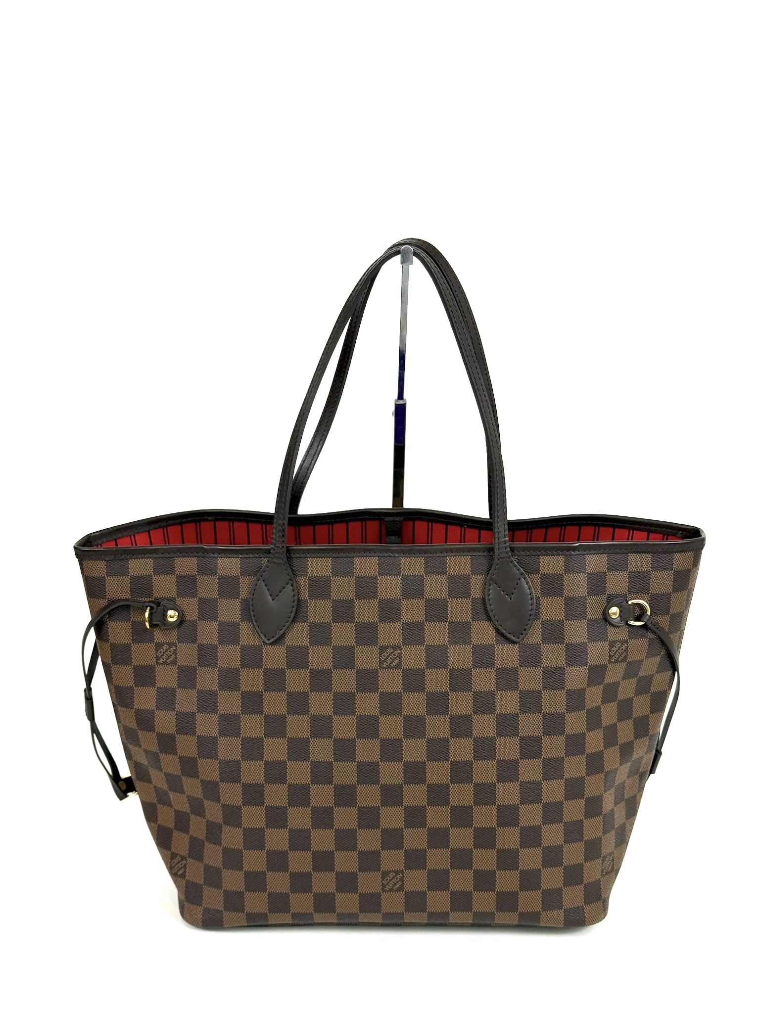 Louis Vuitton Neverfull Damier Ebene MM Cerise Red 7 Louis Vuitton Neverfull Damier Ebene MM Cerise Red 7