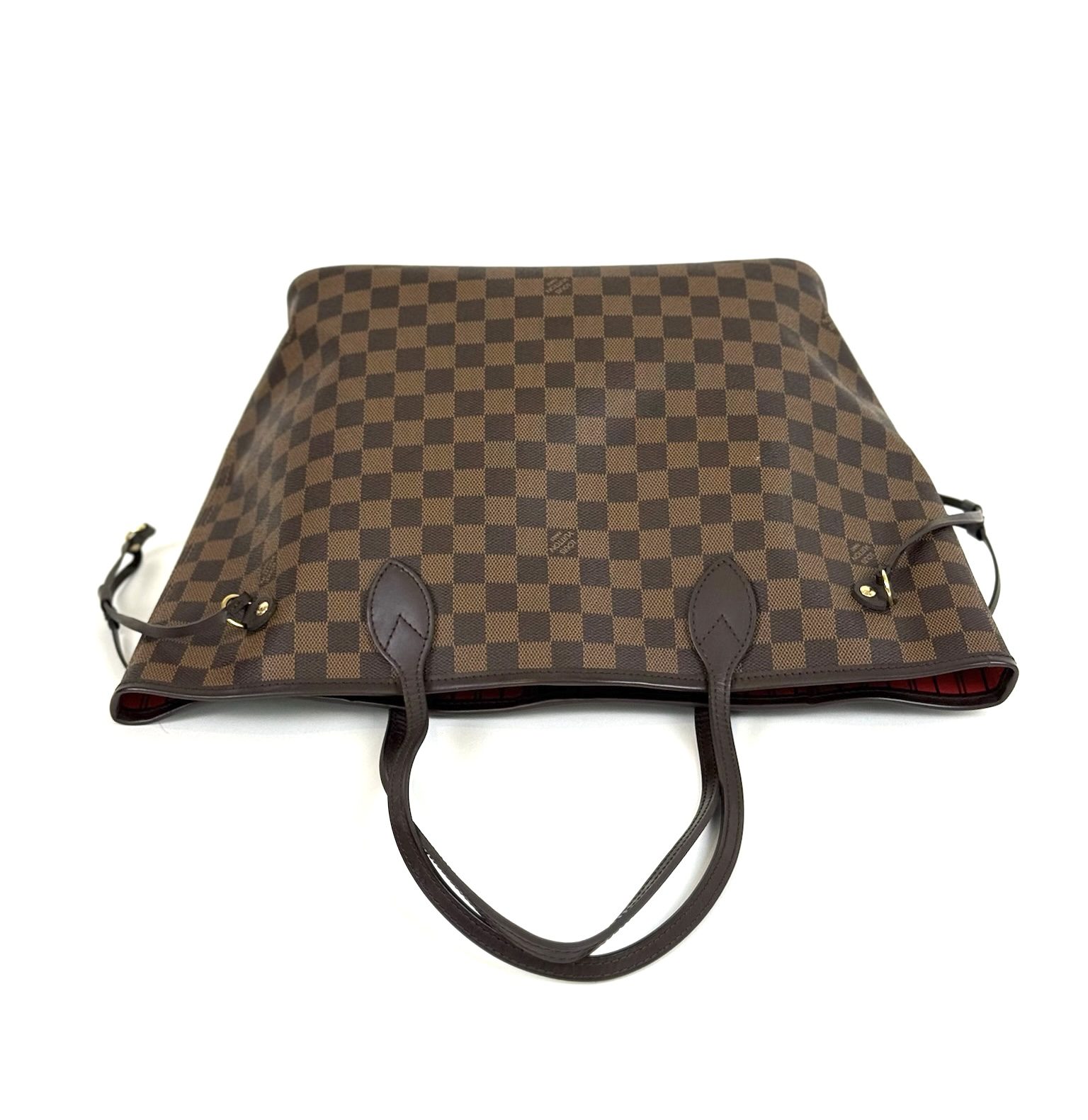 Louis Vuitton Neverfull Damier Ebene MM Cerise Red 9 Louis Vuitton Neverfull Damier Ebene MM Cerise Red 9