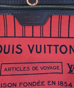 Louis Vuitton Neverfull Damier Ebene MM Cerise Red 14