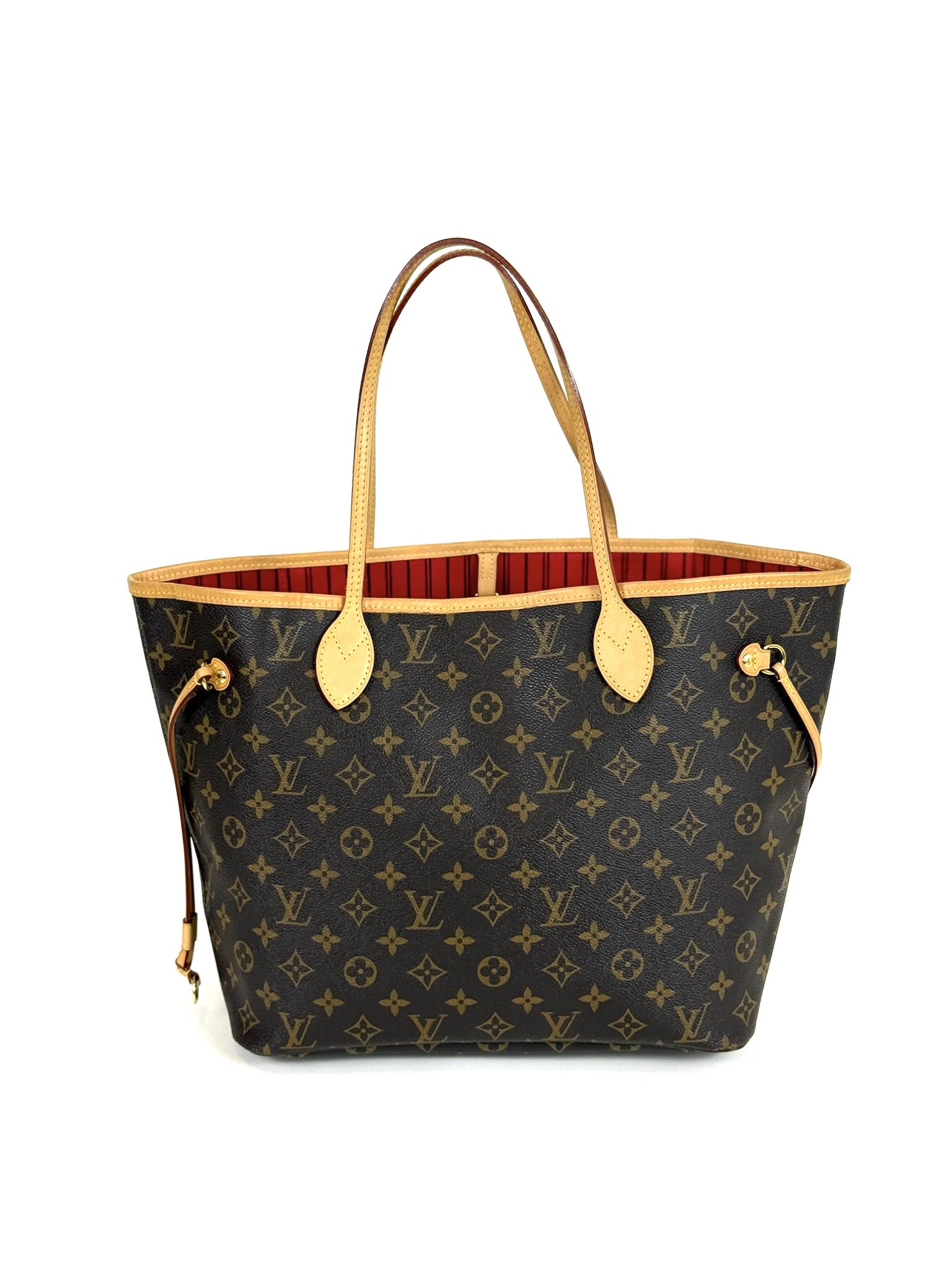 Louis Vuitton Neverfull MM Monogram with Red 14 Louis Vuitton Neverfull MM Monogram with Red 14