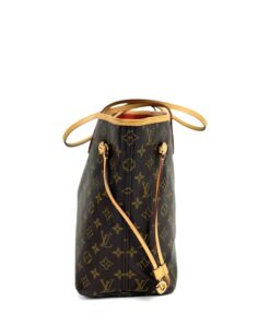 Louis Vuitton Neverfull MM Monogram with Red 8