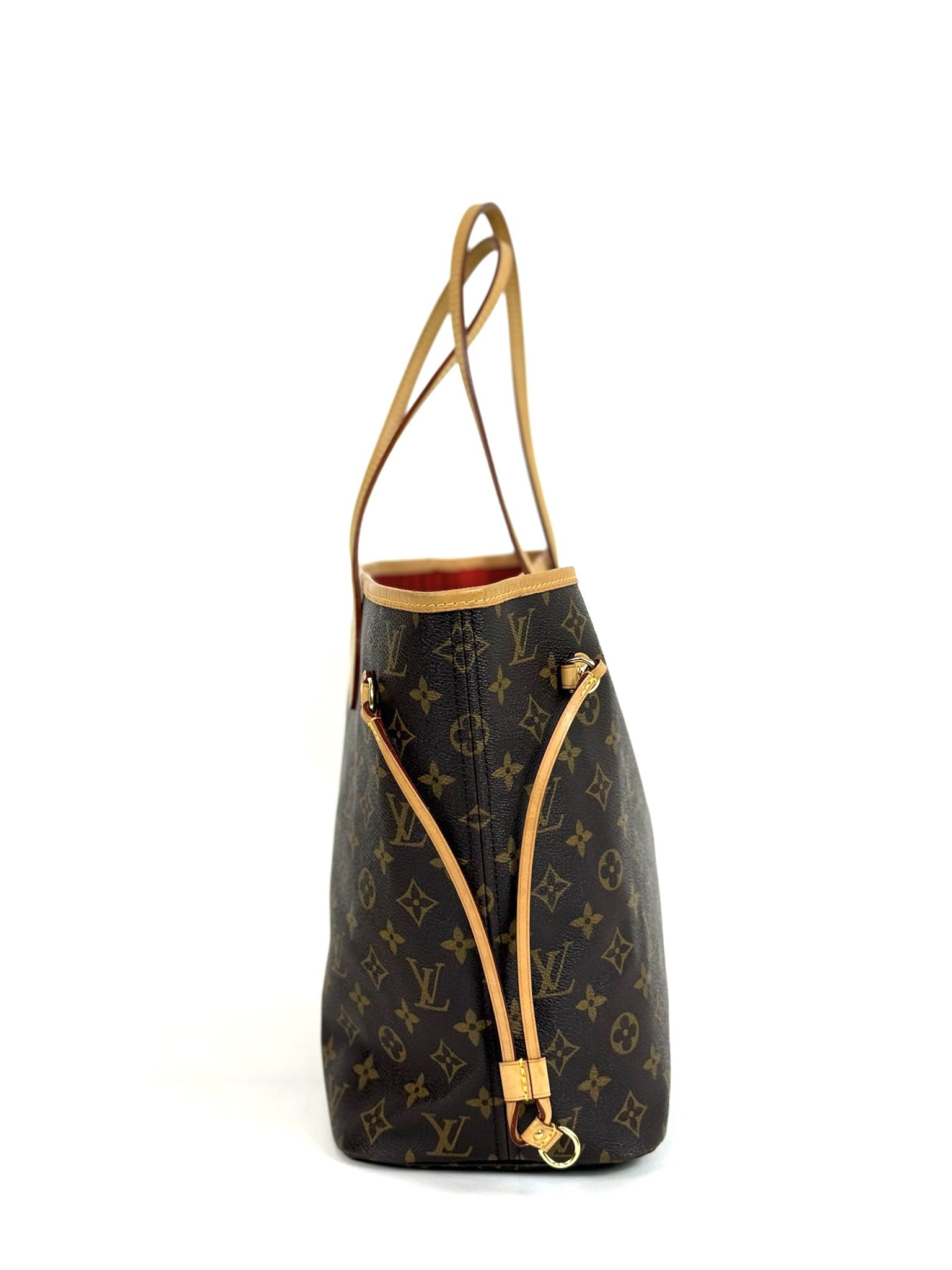 Louis Vuitton Neverfull MM Monogram with Red 9 Louis Vuitton Neverfull MM Monogram with Red 9