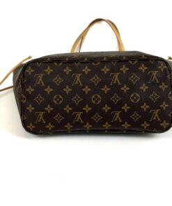 Louis Vuitton Neverfull MM Monogram with Red 11