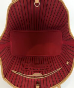 Louis Vuitton Neverfull MM Monogram with Red 4
