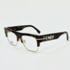 Fendi FE50095U 055 Unisex Havana Square Eyeglasses Frames Unisex