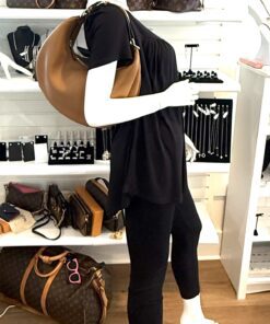 Fendi Fendigraphy Medium Hobo Caramel Silver 2