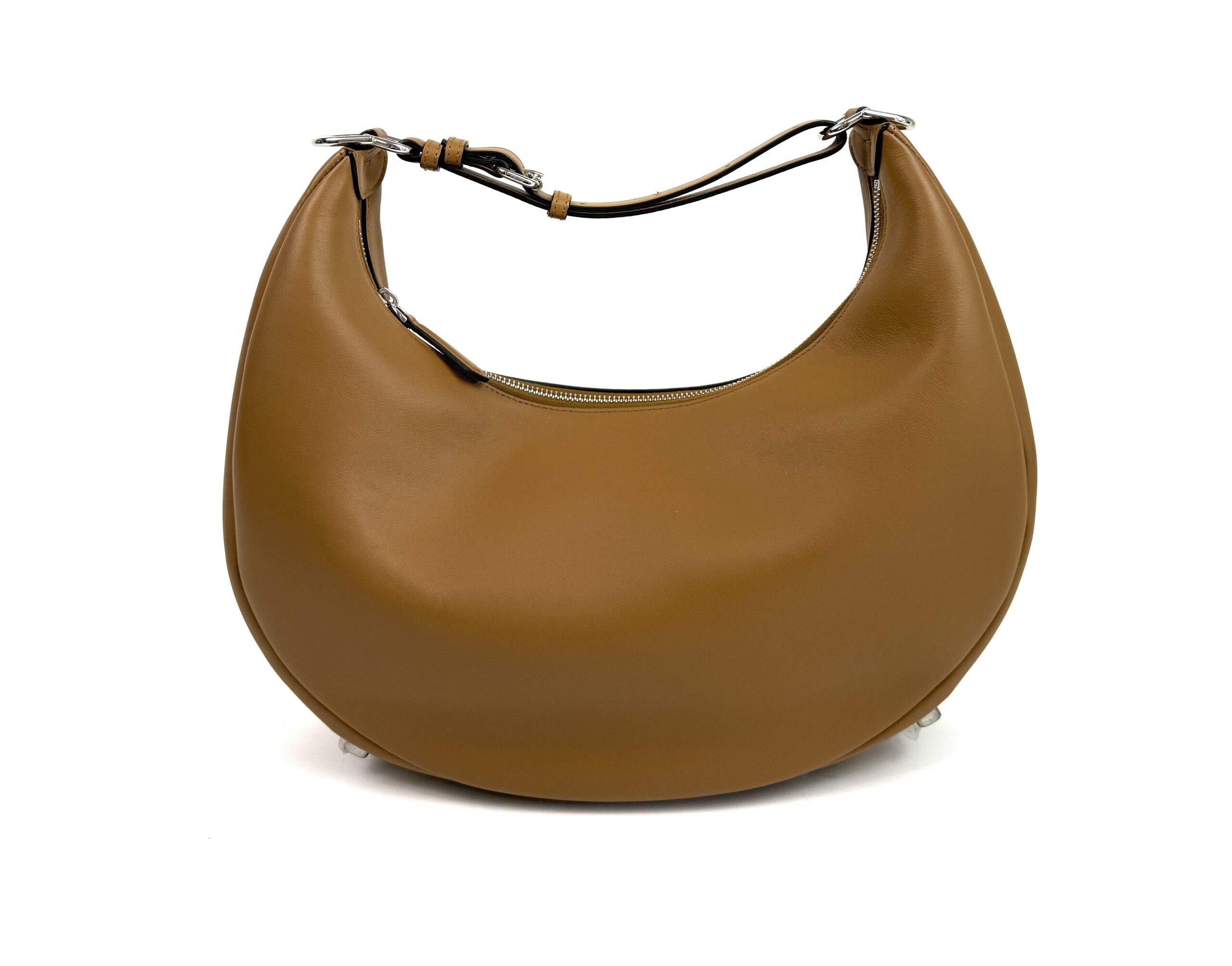 Fendi Fendigraphy Medium Hobo Caramel Silver Fendi Fendigraphy Medium Hobo Caramel Silver 4