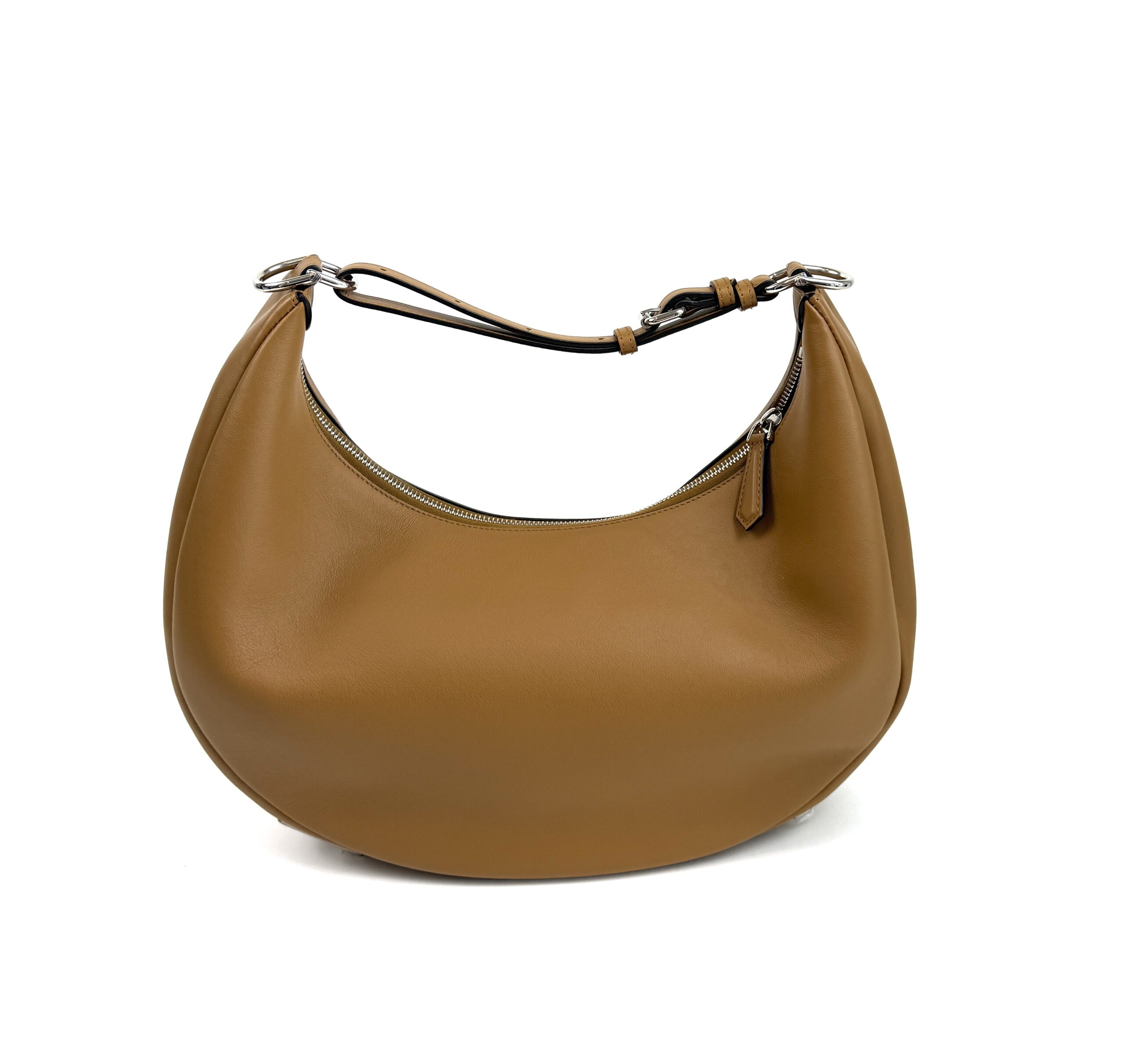 Fendi Fendigraphy Medium Hobo Caramel Silver 13 Fendi Fendigraphy Medium Hobo Caramel Silver 13