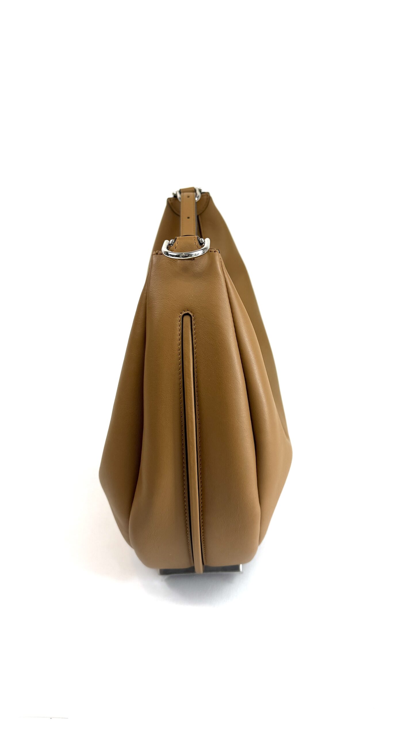 Fendi Fendigraphy Medium Hobo Caramel Silver 6 Fendi Fendigraphy Medium Hobo Caramel Silver 6