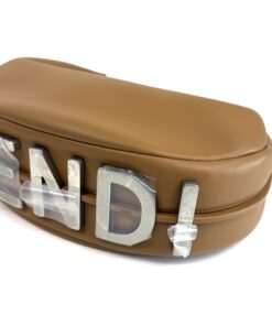 Fendi Fendigraphy Medium Hobo Caramel Silver 16