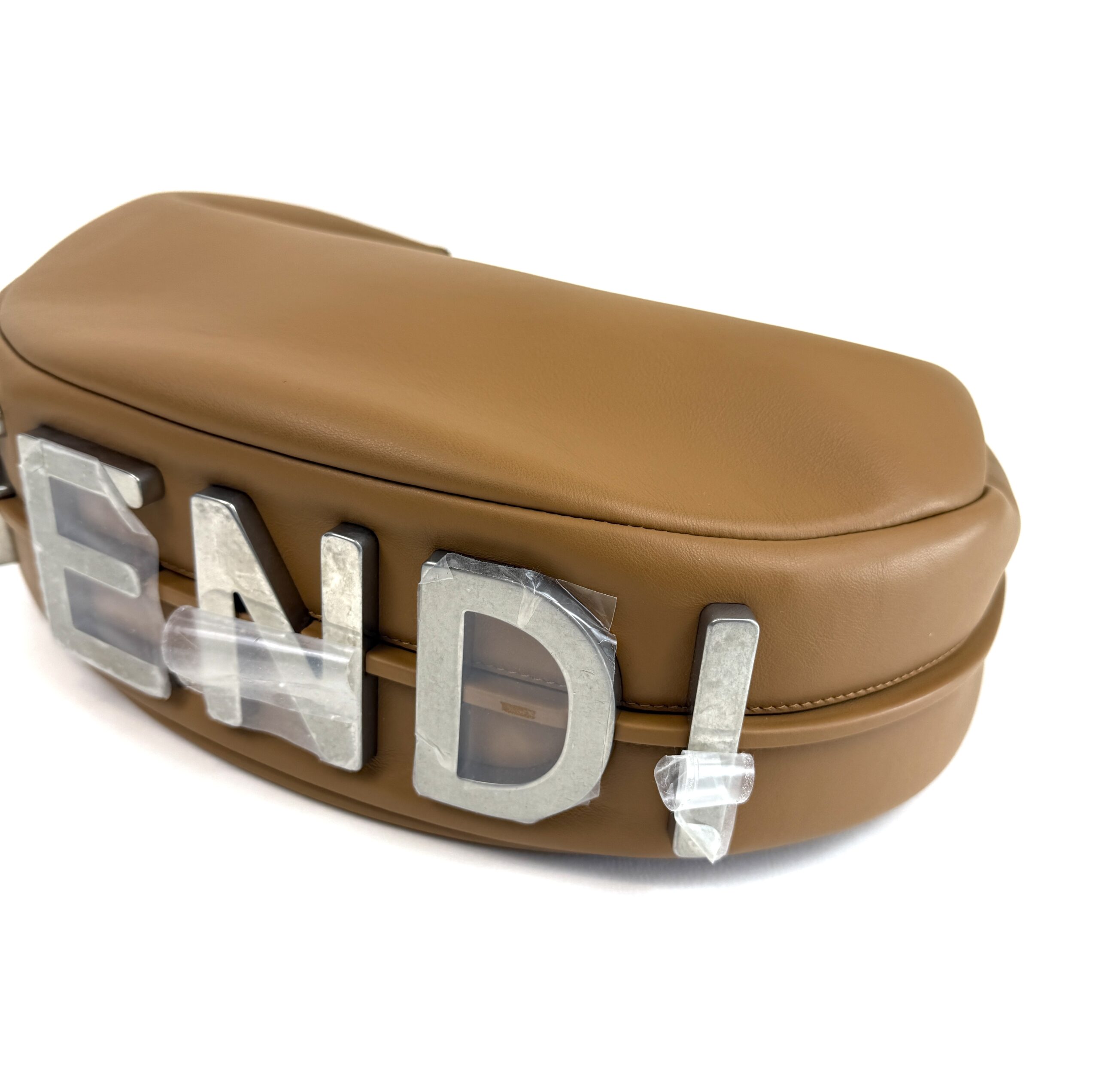 Fendi Fendigraphy Medium Hobo Caramel Silver 16 Fendi Fendigraphy Medium Hobo Caramel Silver 16