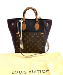 Louis Vuitton Foldover Tote PM Monogram Black 5