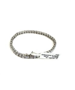 10 TCW Lab Diamond and Silver Tennis Bracelet 7″ 6