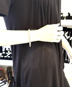 10 TCW Lab Diamond and Silver Tennis Bracelet 7″ 3