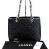 Chanel GST Black Caviar Shopping Tote Silver Hardware (Copy) 3