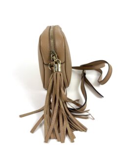 Gucci Pebbled Calfskin Small Soho Disco Bag Camelia 7