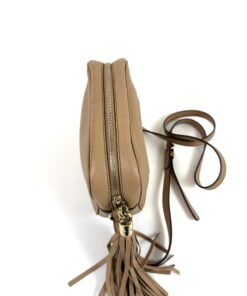 Gucci Pebbled Calfskin Small Soho Disco Bag Camelia 18