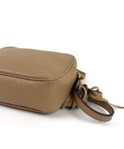 Gucci Pebbled Calfskin Small Soho Disco Bag Camelia 16