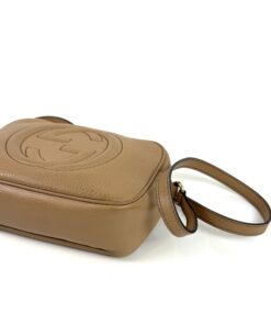 Gucci Pebbled Calfskin Small Soho Disco Bag Camelia 11