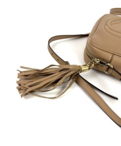 Gucci Pebbled Calfskin Small Soho Disco Bag Camelia 15