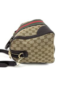 Gucci Medium Boston Web Bee Satchel Crossbody 13