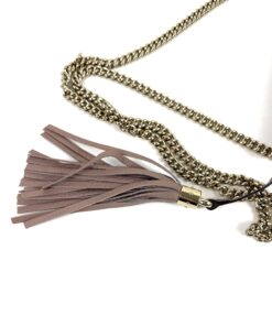 Gucci Rose/Taupe Leather Soho Flap Chain Crossbody (Copy) 14