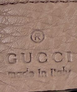 Gucci Rose/Taupe Leather Soho Flap Chain Crossbody (Copy) 6