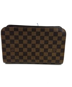 Louis Vuitton Damier Ebene Canvas Saint Louis Clutch Pochette Wristlet 4