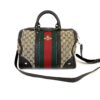 Gucci Medium Boston Web Bee Satchel Crossbody 27