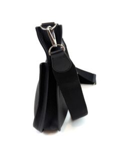 Hermes Evelyne PM Black Clemence Pebbled Leather with Silver Hardware 9
