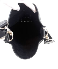 Hermes Evelyne PM Black Clemence Pebbled Leather with Silver Hardware 11