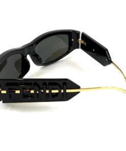 FENDI FE40120I FENDIGRAPHY BLACK WRAP SUNGLASSES 7