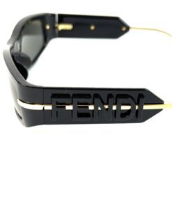 FENDI FE40120I FENDIGRAPHY BLACK WRAP SUNGLASSES 9