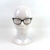 Frames worn on a display head, seen from the front