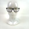 Frames worn on a display head, seen from the front