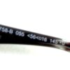 Model code TF5758-B 055 with 56-16-145 sizing on the temple
