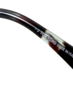 Tom Ford Shiny Black Grey Blue Light Block Frames with Silver Unisex 8