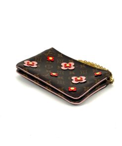 Louis Vuitton Blooming Flowers Monogram Double Pochette Crossbody Shoulder 13