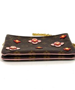 Louis Vuitton Blooming Flowers Monogram Double Pochette Crossbody Shoulder 11