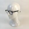 Frames worn on a display head, seen in profile