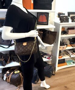 Louis Vuitton Multi Pochette Accessories Full Set Khaki Green 3