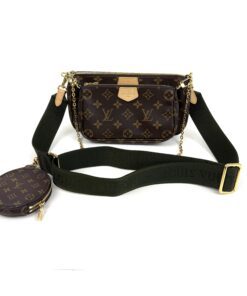 Louis Vuitton Multi Pochette Accessories Full Set Khaki Green 26