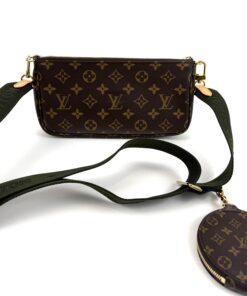 Louis Vuitton Multi Pochette Accessories Full Set Khaki Green 5