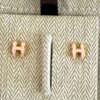 Hermes Mini Pop H Earrings Light Pink Yellow Gold 1