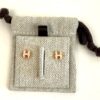 Hermes Mini Pop H Earrings Light Pink Yellow Gold (Copy) 5