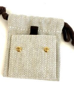 Hermes Mini Pop H Earrings Light Pink Yellow Gold 7